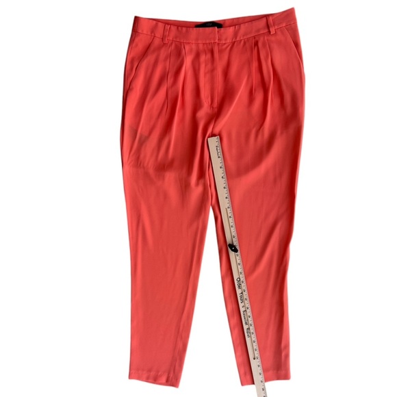 Tibi Silk Pants Orange Designer - Picture 9 of 10